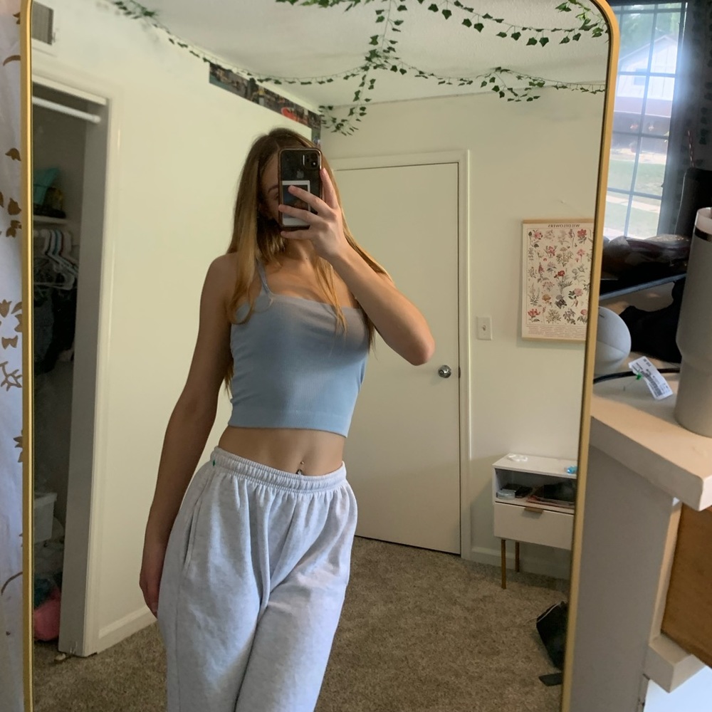american eagle, spaghetti strap, crop top